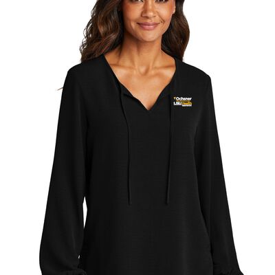Ochsner LSU Health: Shreveport Ladies Textured Crepe Blouse